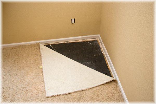 Restoration of carpeting, new pad, subfloor, tack strips, trim, & sheet rock.  Back to NEW!!!