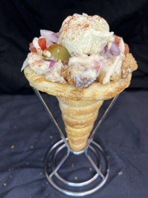 Chicken sharwama cone