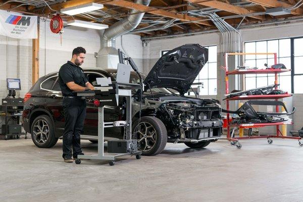 Every vehicle goes through our repair planning process to ensure all damage is identified and diagnosed before a technician begins repairs.