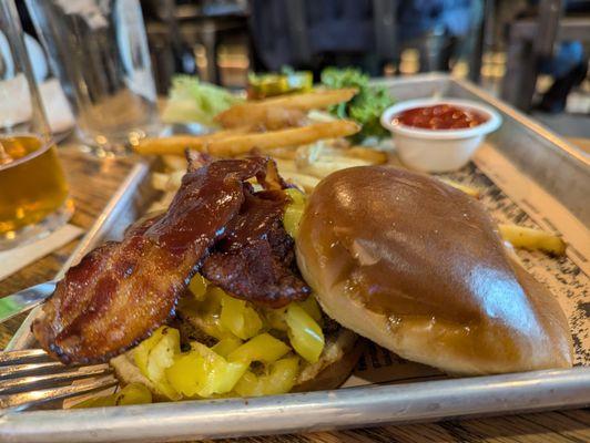 Tiny burger for $20 - just nuts. It was okay, but no better than that.