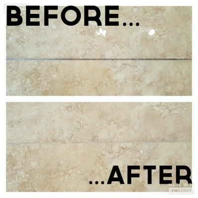 They also clean grout!  What a fantastic job!