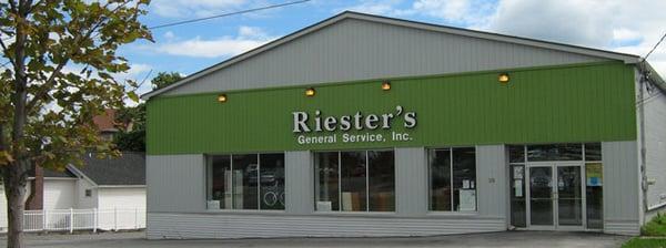 Riester's, the best appliance deal...backed by the best service