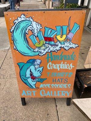 Store sidewalk sign