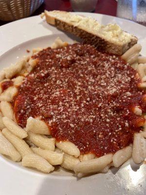 Homemade cavatelli