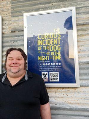 Tonight is opening night for "The Curious Incident of the Dog In the Night-Time". #1 Matt has several parts. So happy to be here!!