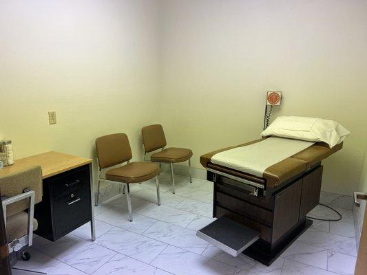 Clean and spacious exam rooms