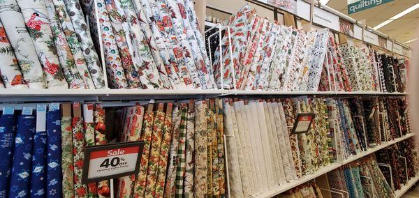 So much holiday fabric!