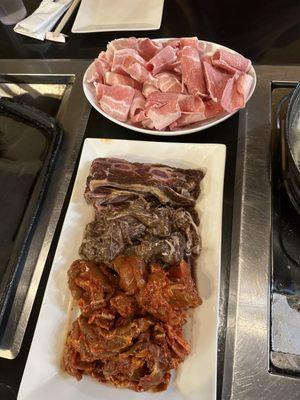 Hotpot meat and bbq meats