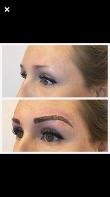 Microblading Before and After first session