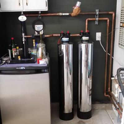 A new Pelican PSE1800 water filter and softener combo unit we recently installed.