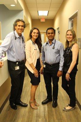 Dr. David Wallis, Dr. Natalie Zelta, Dr. Sunil Hebbar, Dr. Nicole Lee