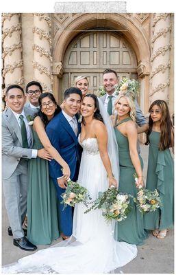 Beautiful blue wedding suit