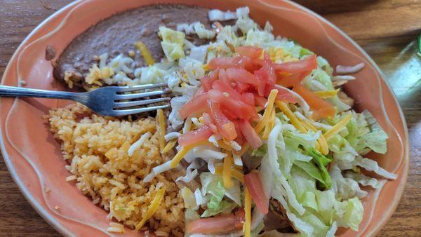 Tostada lunch plate