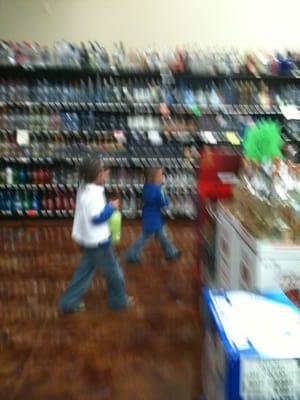 Kids carrying around liquor