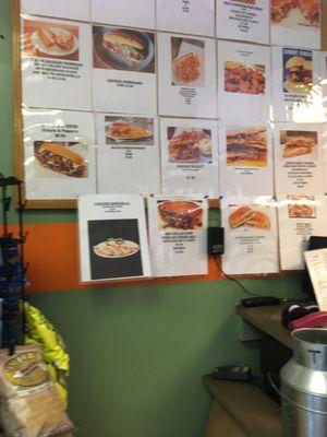 Wall menu