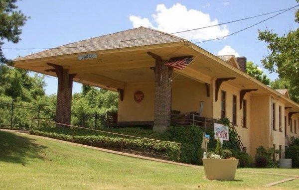 view of museum building (former train depot)