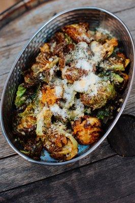 Gluten Free Garlic Parm Brussels!