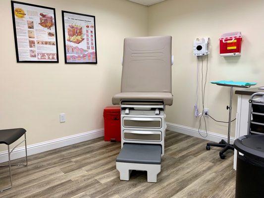 Sparkling clean exam rooms