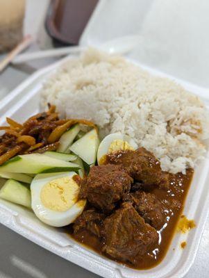 Nasi Lemark, beef $13.99