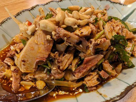 Sichuan chicken in chili oil