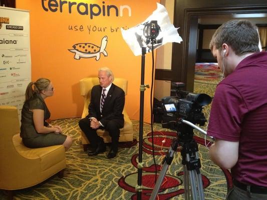 Trade show video production shoot for Terrapinn event company.