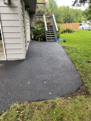 Replaced ugly pavers and widened the walkway. A great decision.