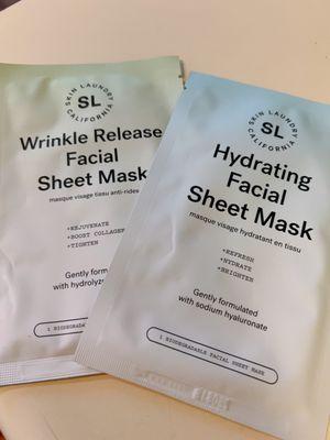 Wrinkle release & hydrating facial masks