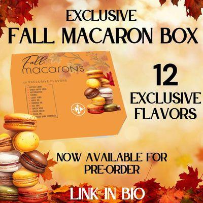 The Compass Fall Macaron Box is here  Exclusive fall flavors available for a limited time!