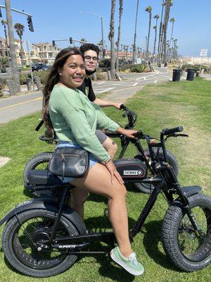 Kaila and Noah enjoying the cruise ride out to Huntington Beach