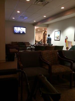 Second waiting area off of the primary waiting area from which you are initially called at Central Ohio Eye Surgeons.