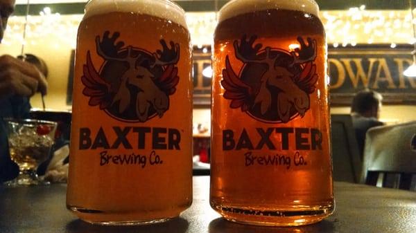 Proudly serving locally brewed beer from the Baxter brewery