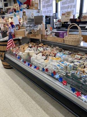 Great cheese and food mini market section!!!