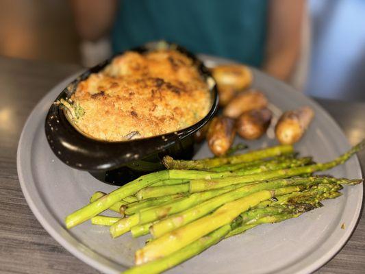 Salmon in a lobster sauce