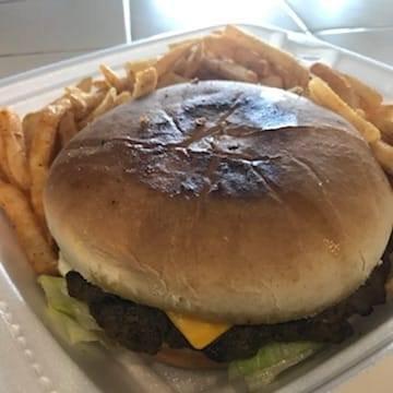 Fresh, Charbroiled, 1/4 lb. Hamburger Special