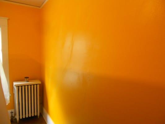 Here are the before images of Michelle T's interior painting project. This is the cheetah orange room in her review.