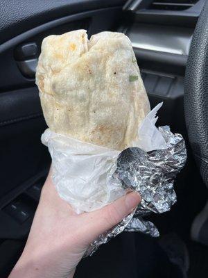 The carne asada burrito.