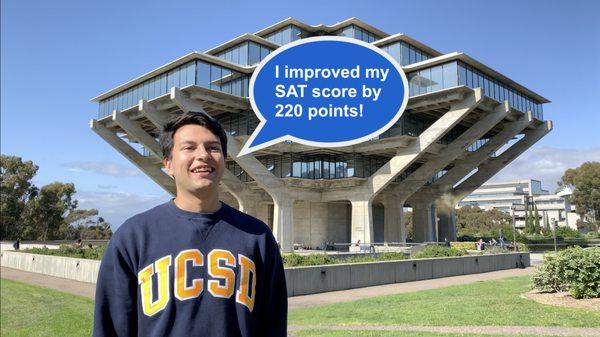 Asher rapidly increased his SAT score by 220 points and was admitted into his dream school!