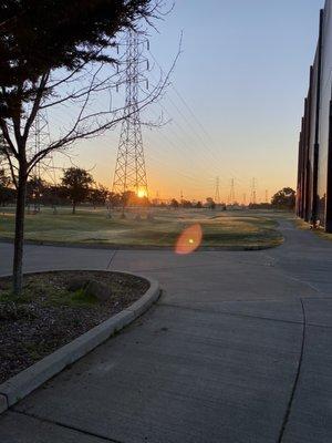 Golf range view