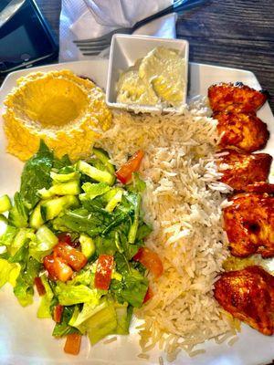 Chicken Kabab Platter.