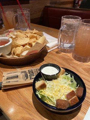 House Salad and Chips n Salsa