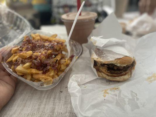 Animal style fries  Chocolate Shake Combo 1 - Double Cheeseburger Combo