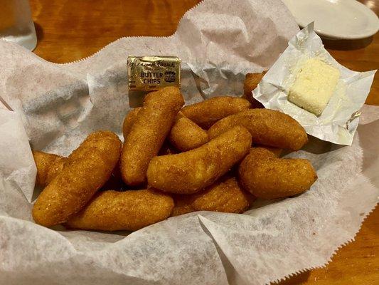 Delicious warm hush puppies