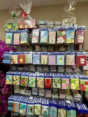 Cards and money holders. Look at the cute designs.