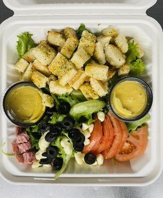 Freshly made salads