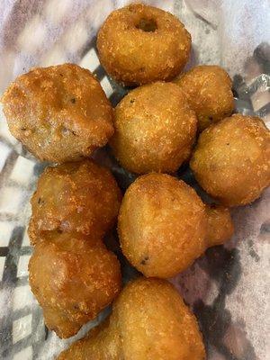 Fried mushrooms (You actually get more than this. We started eating them before we took the picture.)