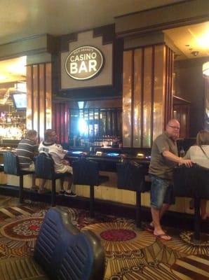 24 hrs of great service & care by an AWEOME Staff! Bar Man, James, I admit is a Super Champion! Thank you Casino Bar & @MGMGrand