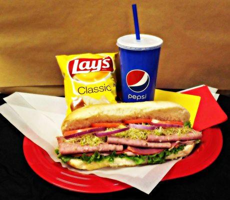 Sub sandwiches, your choice of meat, cheese and all the veggies your heart desire!