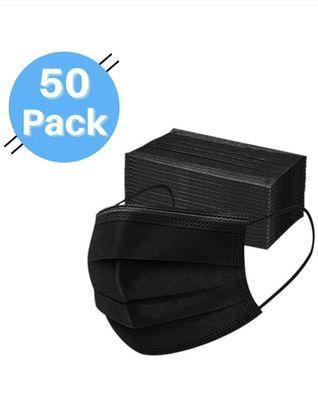 Ppe black surgical 3ply mask