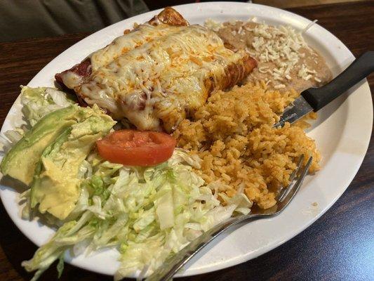 Enchiladas dinner