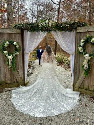 On the last day decided I needed a veil, Elizabeth and staff got it made in just a few hours. Couldn't be happier, all was perfect!